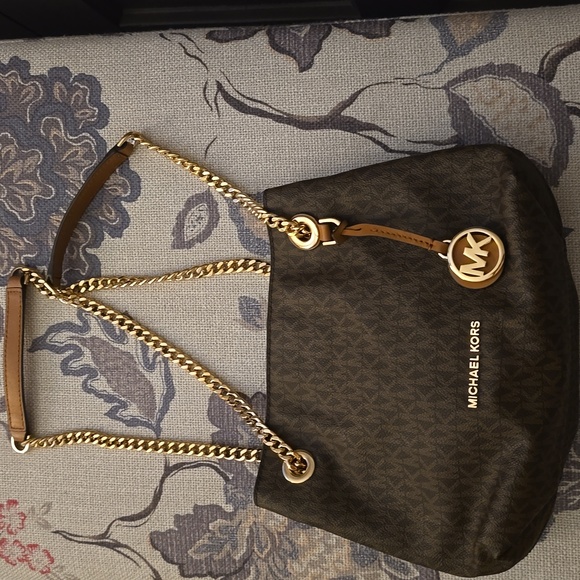 Jet Set Chain Michael Kors purse- Brown - Picture 1 of 7